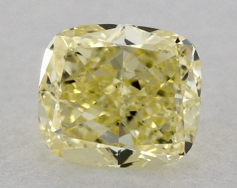  0.43 Carat Yellow VS2  cushion modified diamond